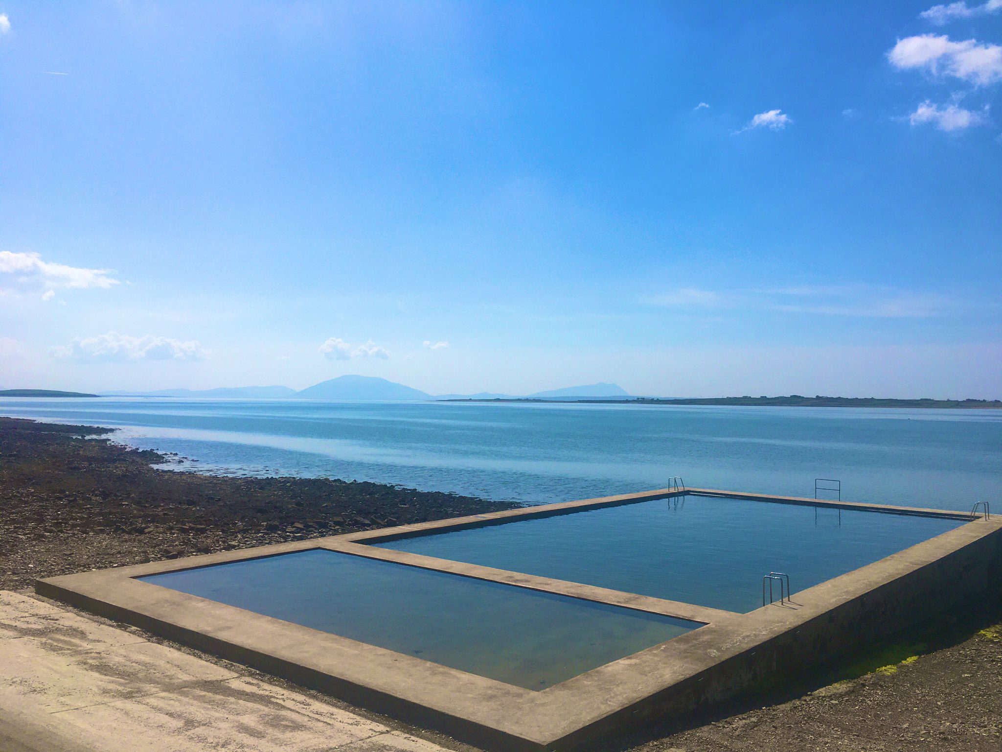 Belmullet tidal pool with Atlantic views